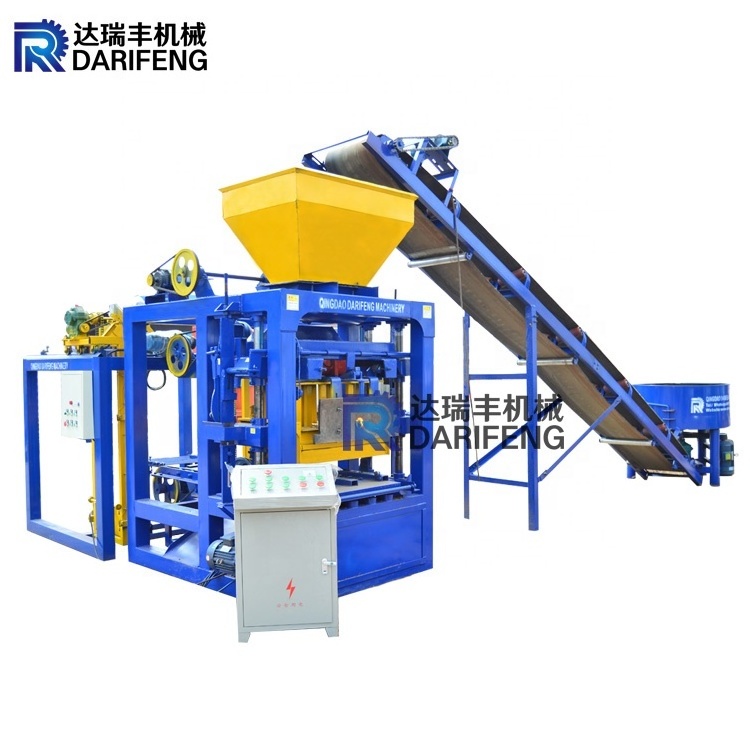 QTJ4-26 industrial hollow blocks making equipment flyash brick making machine price in papua new guinea