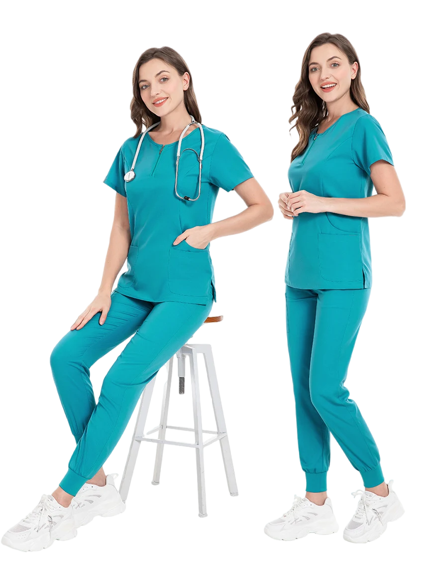 vendors for scrubs fabric medical pink polyester spandex feminino scrub sets scrub suit fashionable nurse aesthetics uniforms