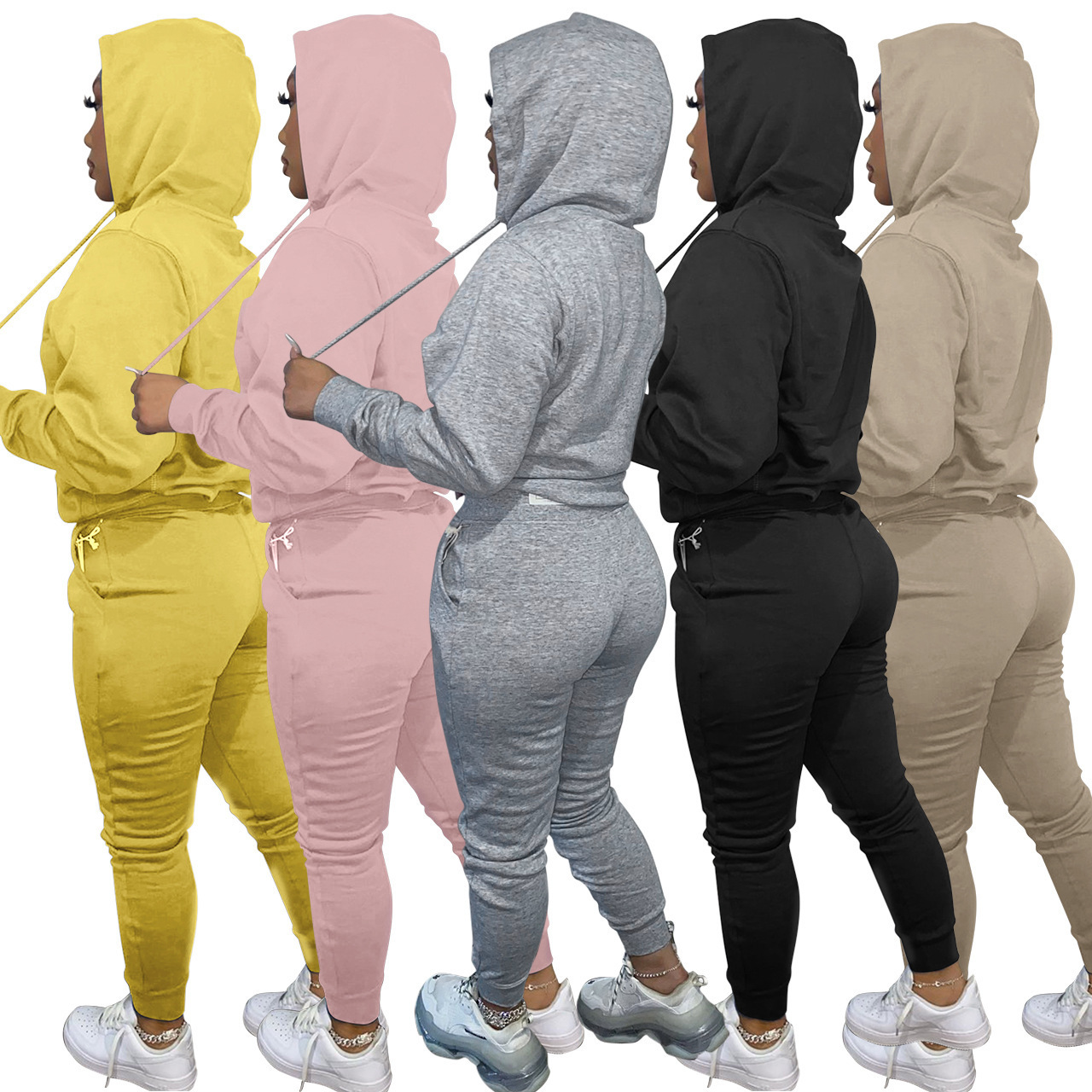 Private label sweatsuit men logo polo urban tracksuit hooded with pocket customize sweat suit for women