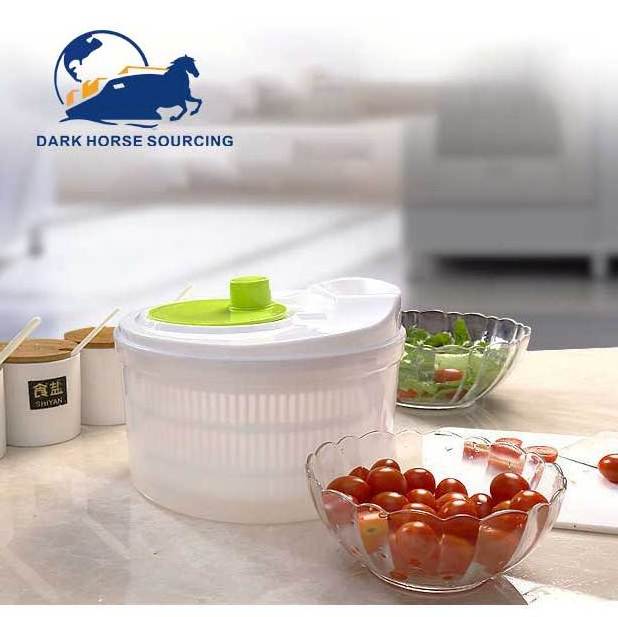 Durable Plastic large Manual Vegetables salad spinner vegetable washer and dryer spinner