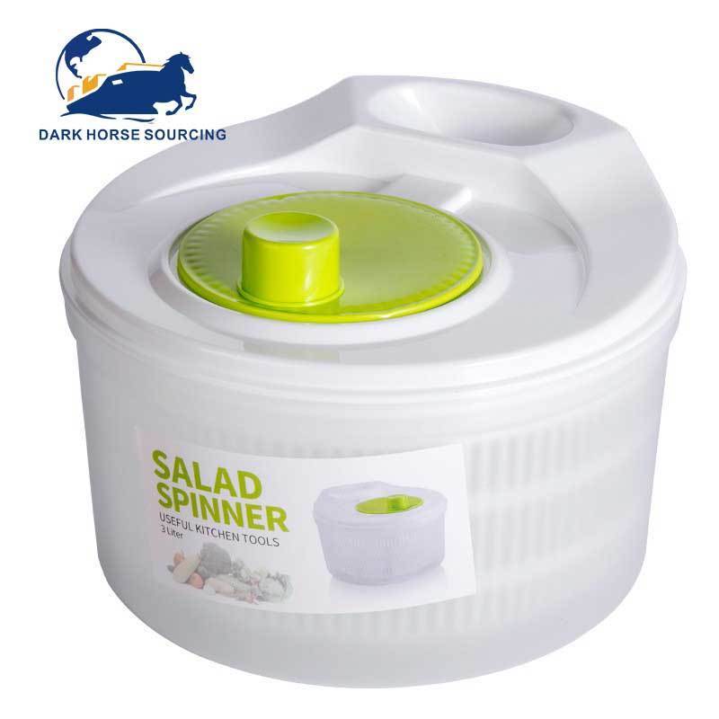 Durable Plastic large Manual Vegetables salad spinner vegetable washer and dryer spinner