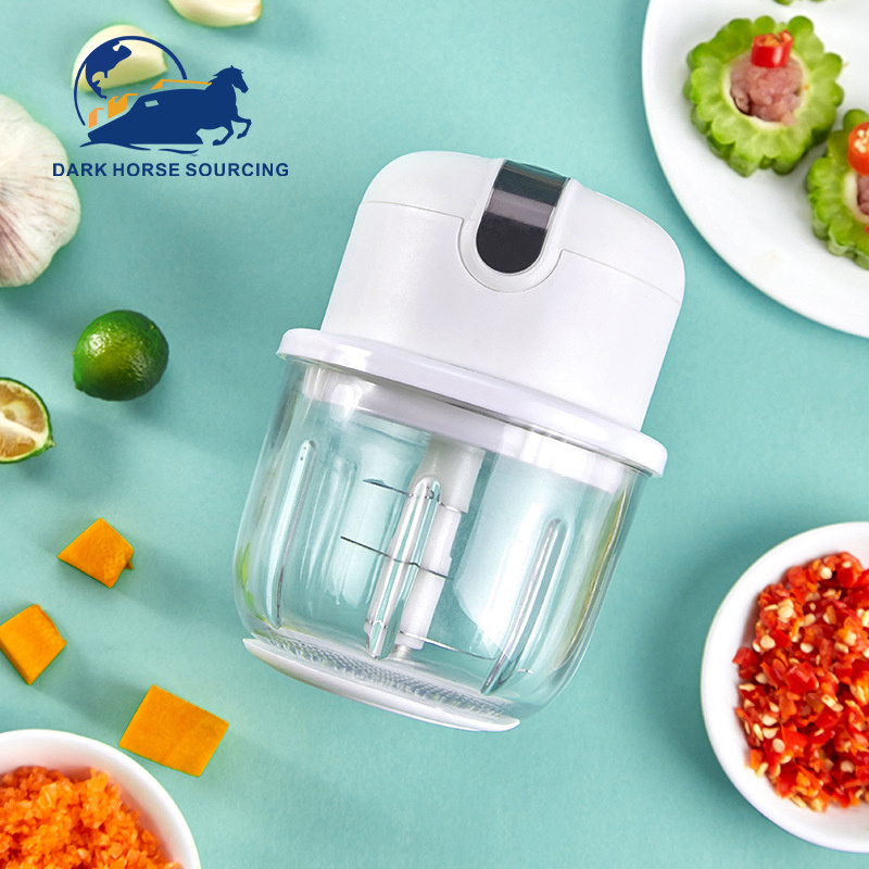 Wholesale Waterproof wireless usb charge electric Mini garlic onion food chopper Ginger Masher Kitchen Tools