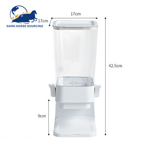 Multifunction large capacity plastic kitchen bulk dry food cereal rice storage dispenser