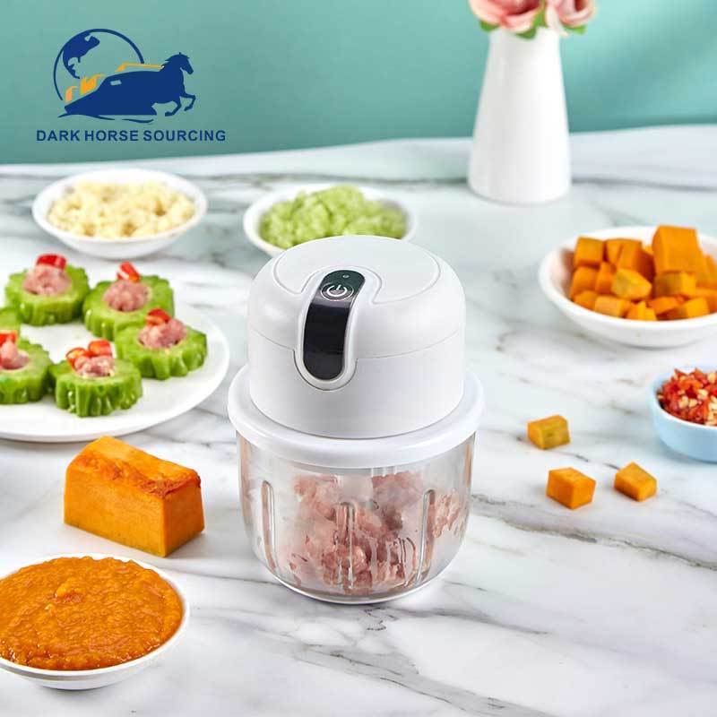 Wholesale Waterproof wireless usb charge electric Mini garlic onion food chopper Ginger Masher Kitchen Tools