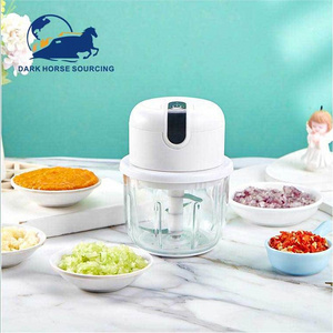 Wholesale Waterproof wireless usb charge electric Mini garlic onion food chopper Ginger Masher Kitchen Tools