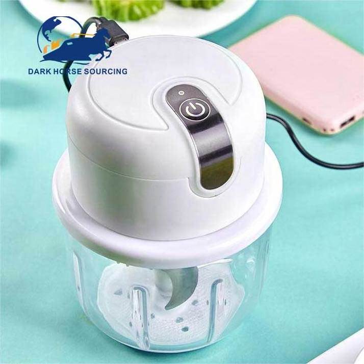 Hot sell Multifunction Kitchen gadgets mini electric garlic chopper press presser onion chopper with USB Charge