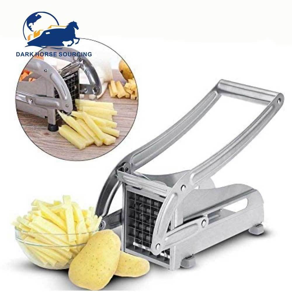 Stainless Steel manual Potato Cutter Machine Cucumber Slicer Potato Chips Strip Slicer French Fries Cutter