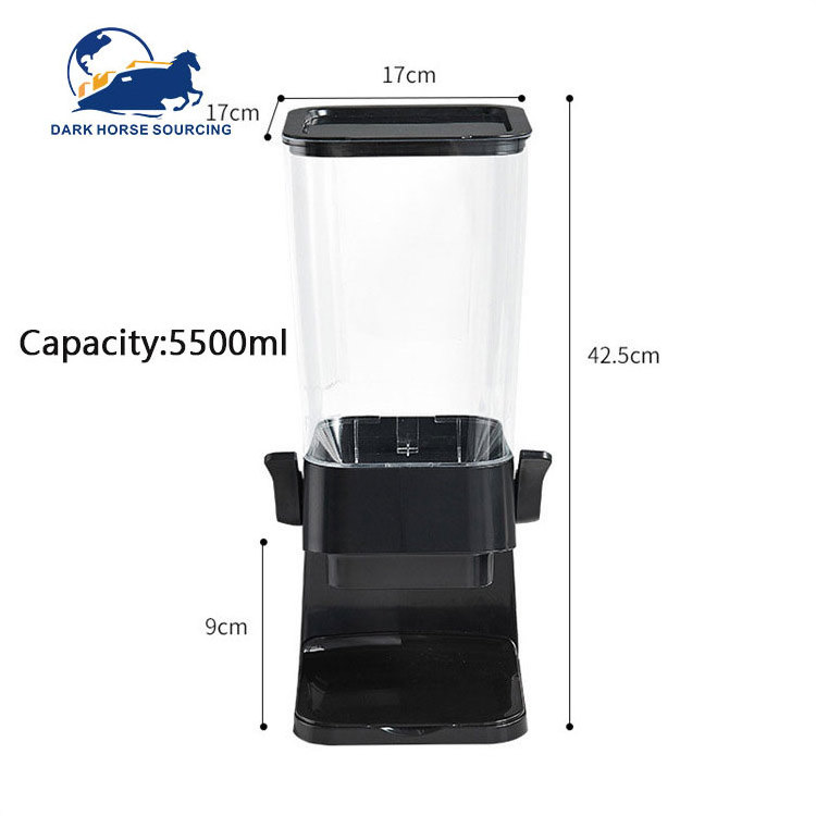 Multifunction large capacity plastic kitchen bulk dry food cereal rice storage dispenser