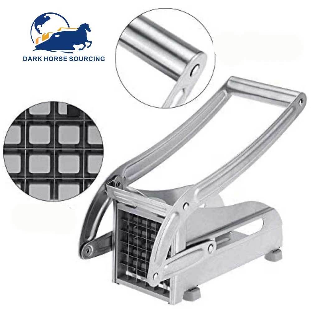 Stainless Steel manual Potato Cutter Machine Cucumber Slicer Potato Chips Strip Slicer French Fries Cutter