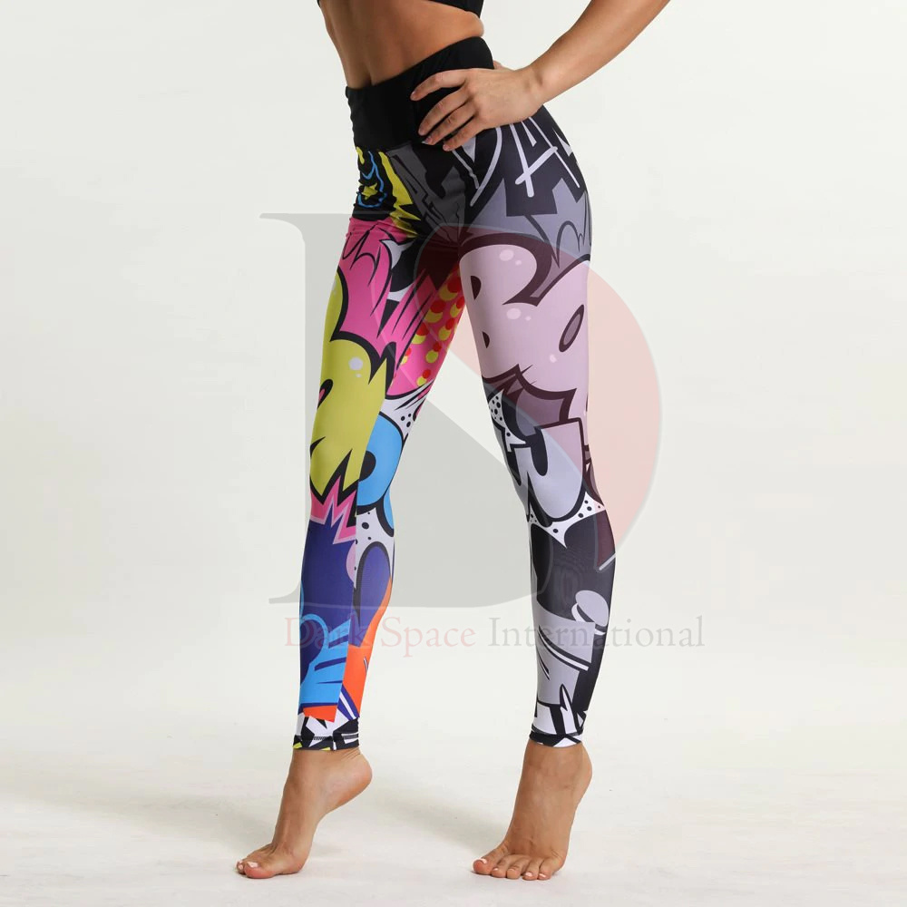 NEW 80 Nylon 20 Spandex Women Workout Fitness Gym Wear Clothes Yoga Pants Leggings Sublimation Printed