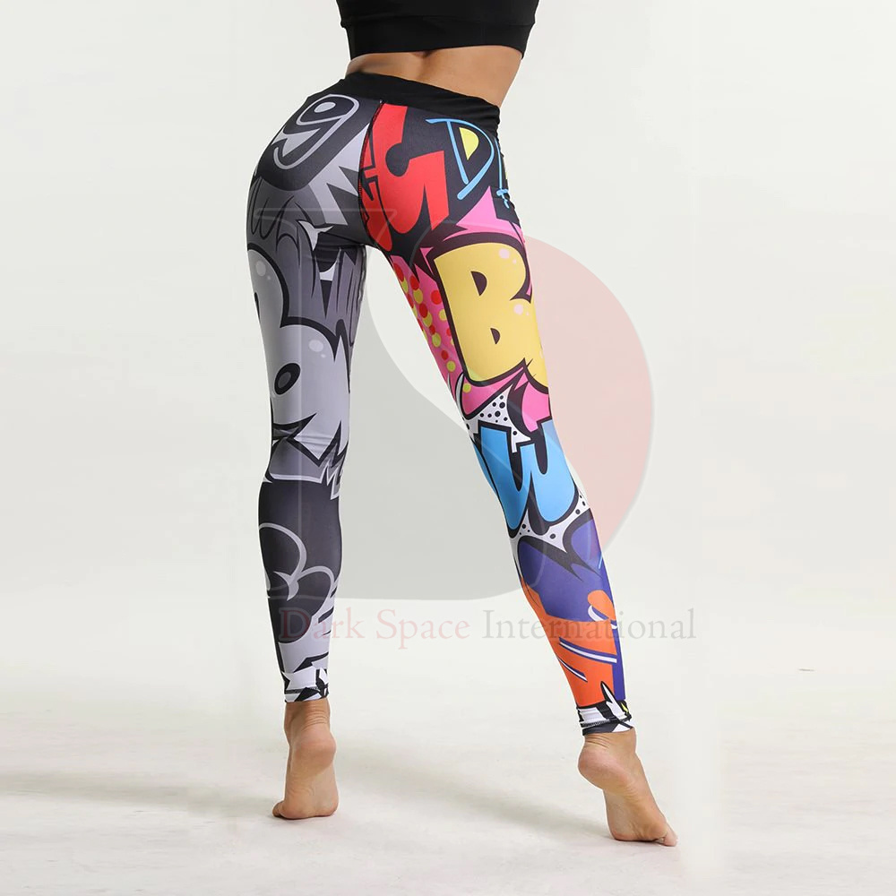 NEW 80 Nylon 20 Spandex Women Workout Fitness Gym Wear Clothes Yoga Pants Leggings Sublimation Printed