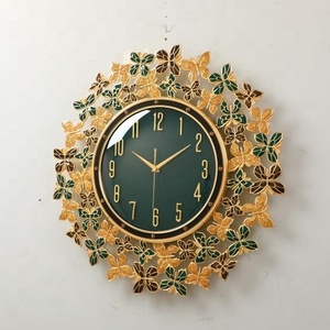 Home Decor Light Luxury Metal Butterfly Art Digital Mute Wall Clock For Living Dining Office Room