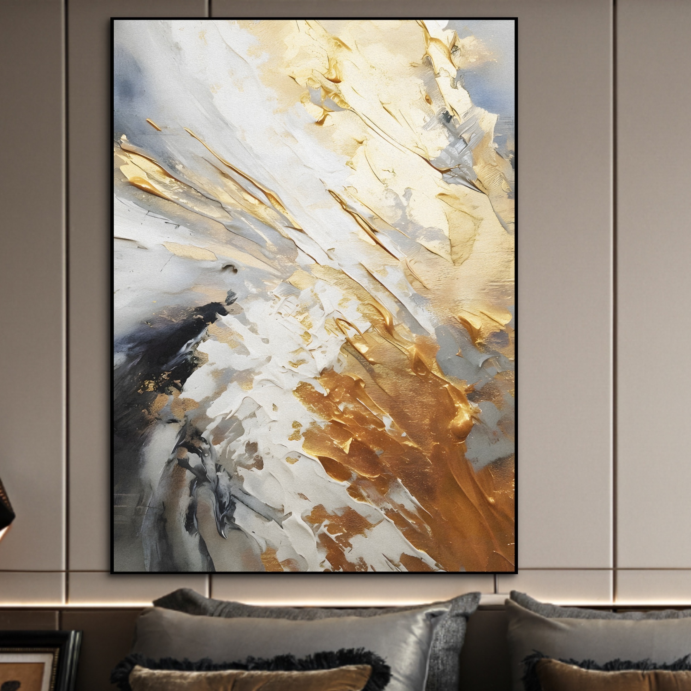 Living Room Decor Picture Hand Made Oil Painting On Canvas Oil Painting Abstract Modern Canvas Wall Art