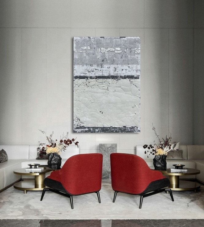 Rich color abstract oil painting 100% hand painted heavy texture canvas wall art for home hotel living room decor