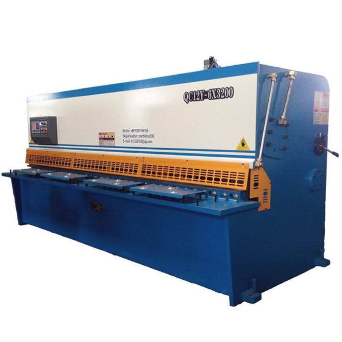 guillotine shear QC12K 6X3200mm stainless sheet metal cutting shearing machine