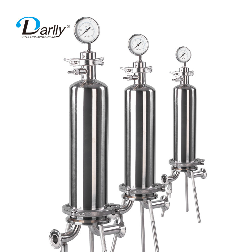 Hangzhou Darlly Cartridge Filter Housing Stainless Steel Filter Housing 20Inch Sanitary Pleated Filter Cartridge Housing For Oil