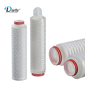 5 10 20 30 40 Inch 0.1 0.22 0.45 micron air filter ptfe vent membrane Filters Cartridge Diesel fuel for  Exhaust Gas Filtration