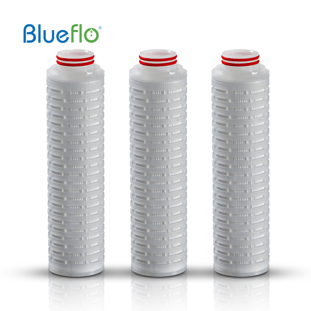 PP Polypropylene Pleated Water Filter 40'' DOE 5 Micron For General Pre-filtration RO Fianl Water Demineralization