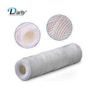 Zhejiang Manufacturer 10/20/30/40 Inch Water Filters Spun String Wound Filter Cartridge 5'' x2.5'' 10 Micron RO Filter Cartridge