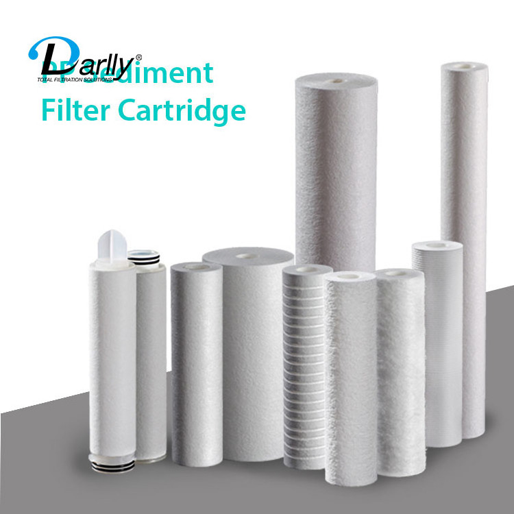 China RO PP Spun Water Filter Wholesale Melt Blown Sediment Filters High Dirt Holding Capacity Reverse Osmosis Water Filter