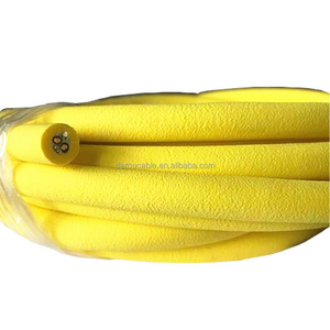 PUR Foam Double Jacket ROV Floating Cable 4 Core Fiber Optic Underwater ROV Tether Cable