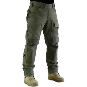 2024 OEM Men's Tactical Water Repellent Cargo Pants Lightweight Hiking Multi Functional Pockets Work Baggy Jeans Zipper Pant