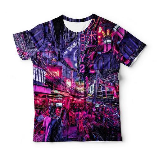 Tshirts Custom Design streetwear T-shirt Sublimation Front Back All Over Full Printing Sublimation T Shirt