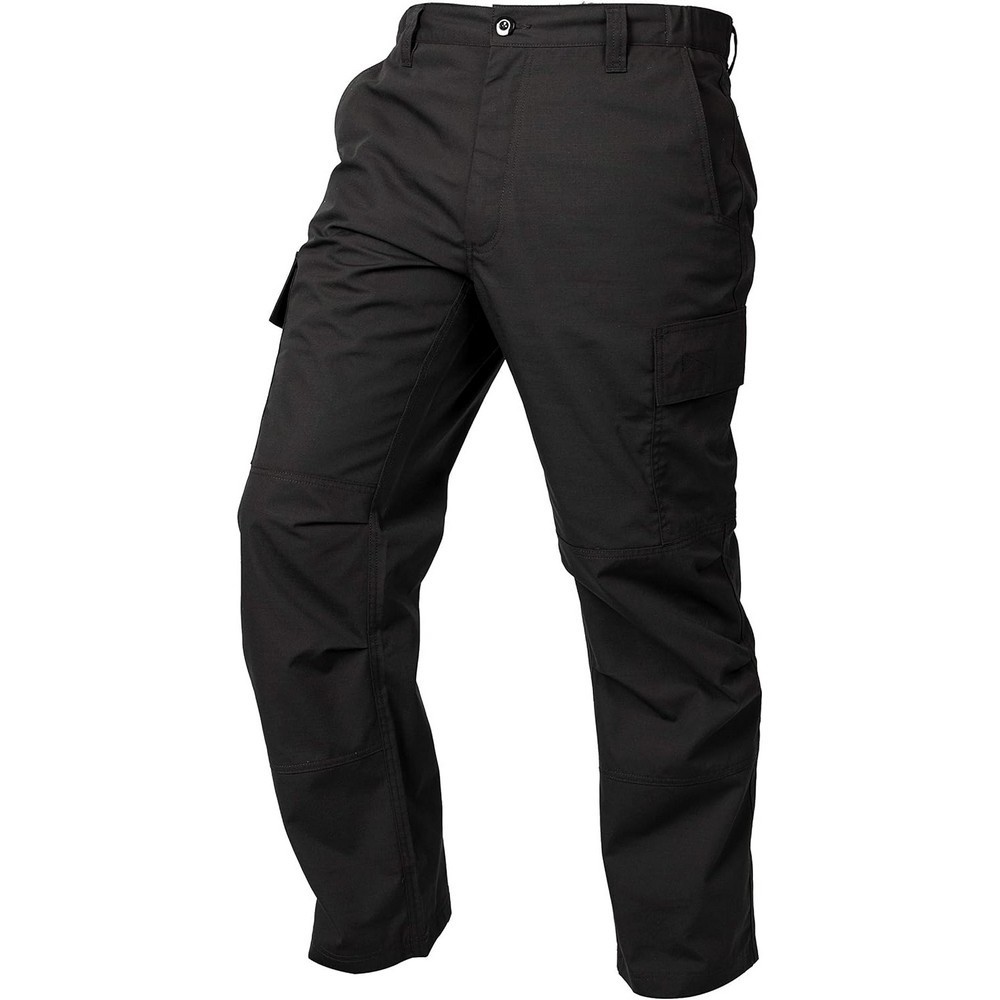 Heavy weight double knee Ripstop black security workwear trousers custom mens tactical security uniform pant