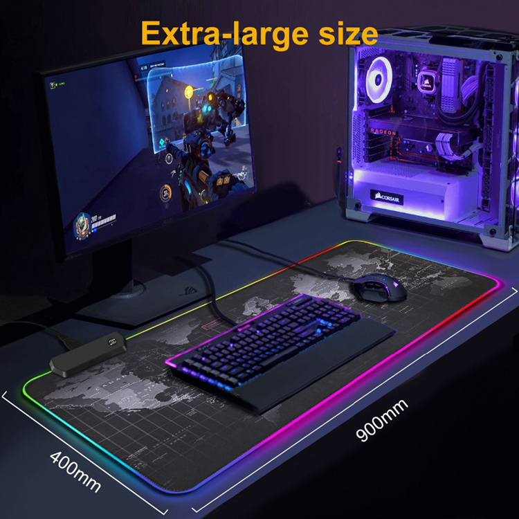 Unique 2022 Design RGB Gaming Computer Mousepad Custom Logo Mouse Pad