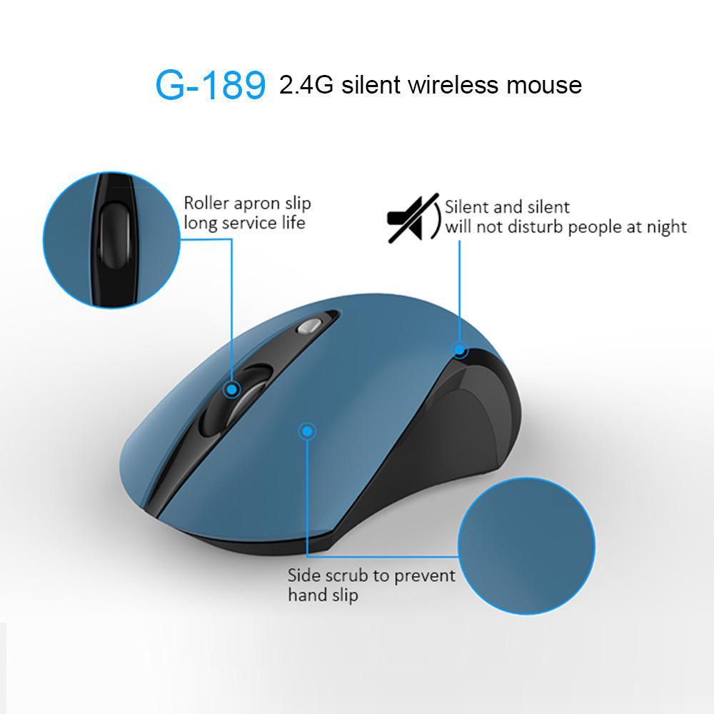 Wireless Silent Mouse 3D Mini USB Optical Computer Mice 800/1200/1600 DPI Ergonomic Small Hand Mouse