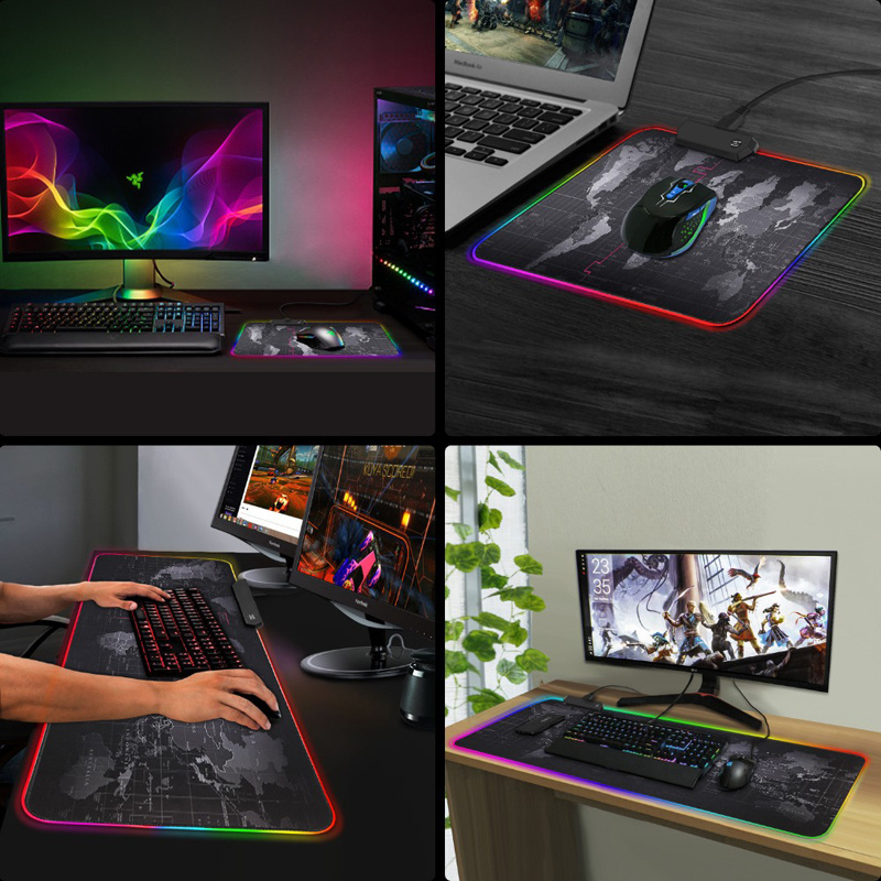 Unique 2022 Design RGB Gaming Computer Mousepad Custom Logo Mouse Pad