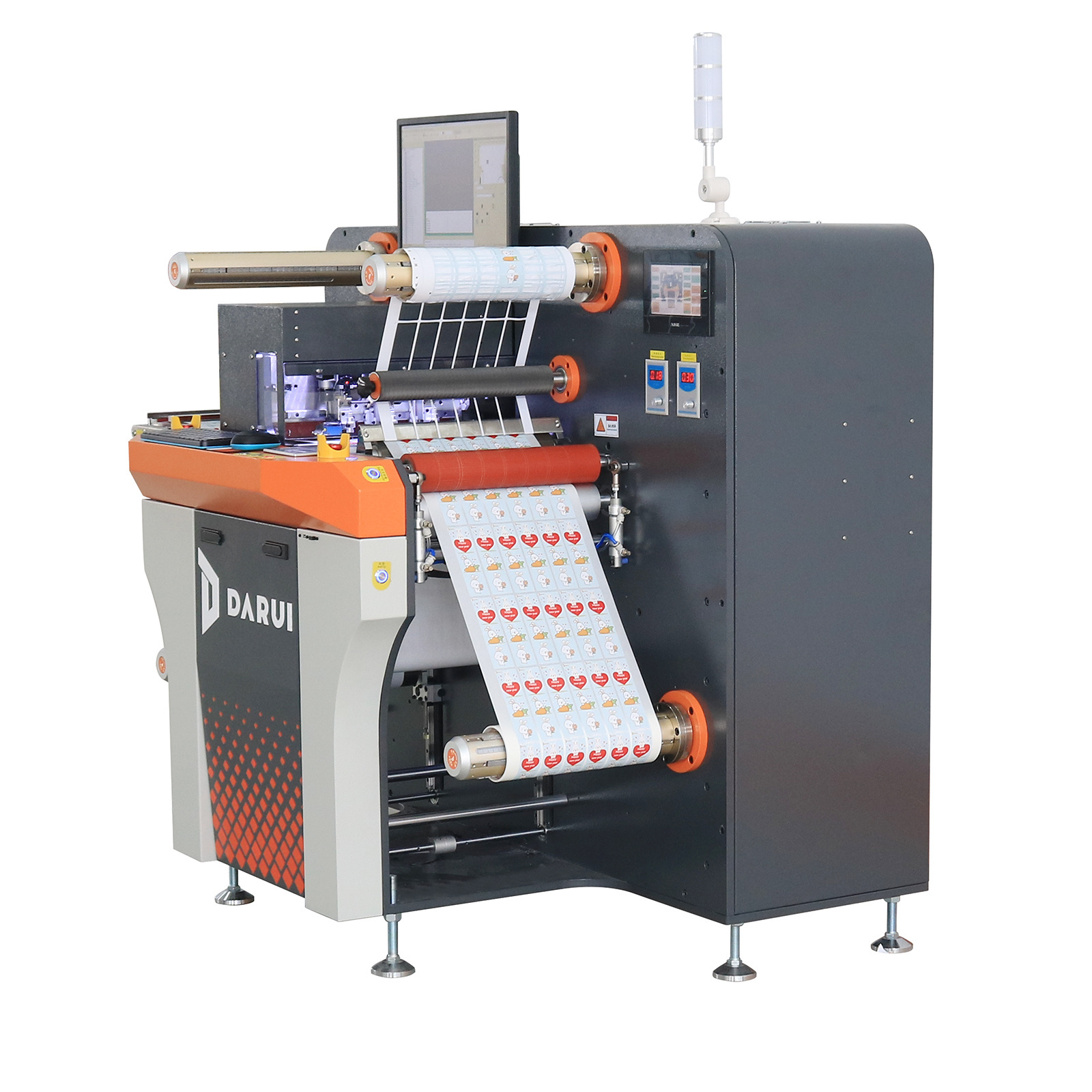 Factory direct sales DARUI 330mm width S7 3-blade paper cardboard digital cutter die cutting machine pvc automatic roll to sheet