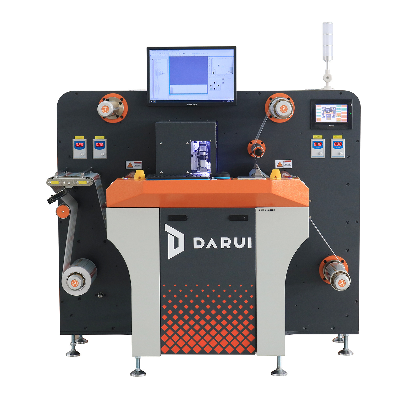 Factory direct sales DARUI 330mm width S7 3-blade paper cardboard digital cutter die cutting machine pvc automatic roll to sheet