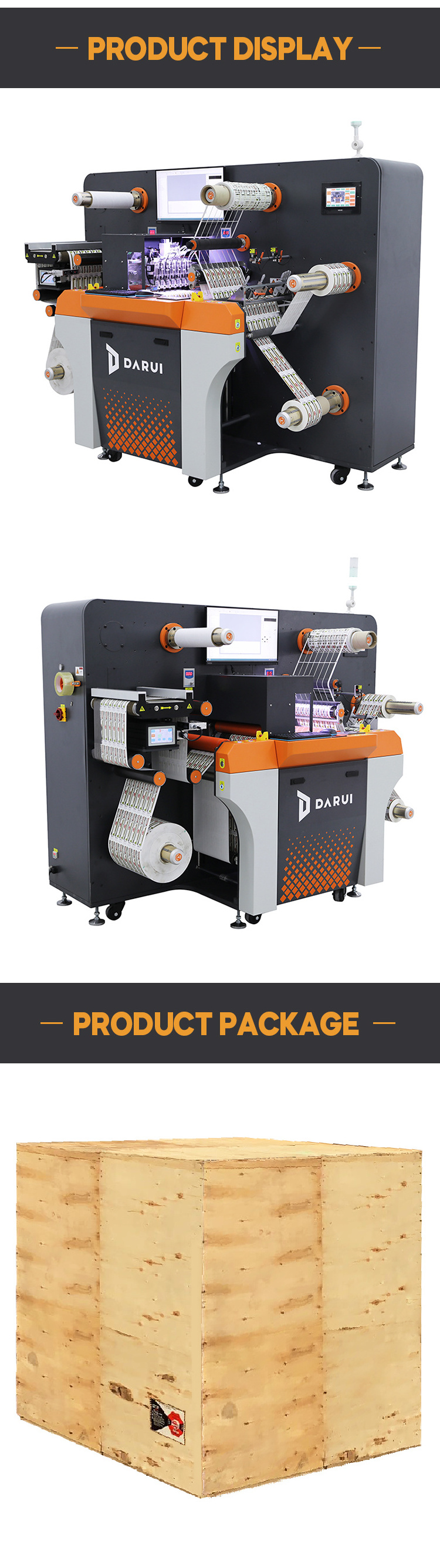 DARUI S5  self-adhesive  label digital roll die cutting machine die cutter,Digital label die  cutting machine