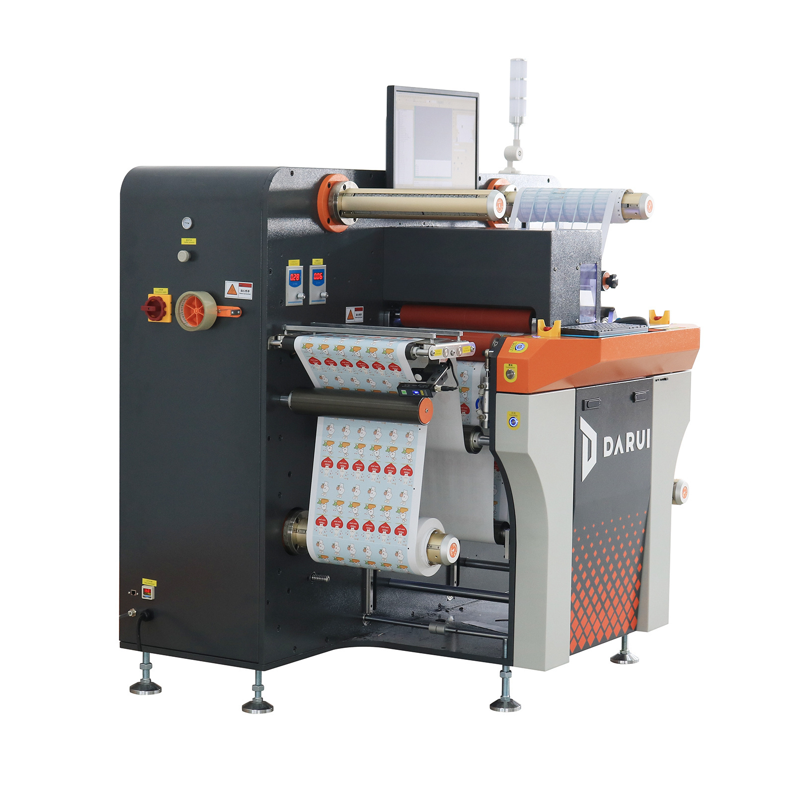 Factory direct sales DARUI 330mm width S7 3-blade paper cardboard digital cutter die cutting machine pvc automatic roll to sheet