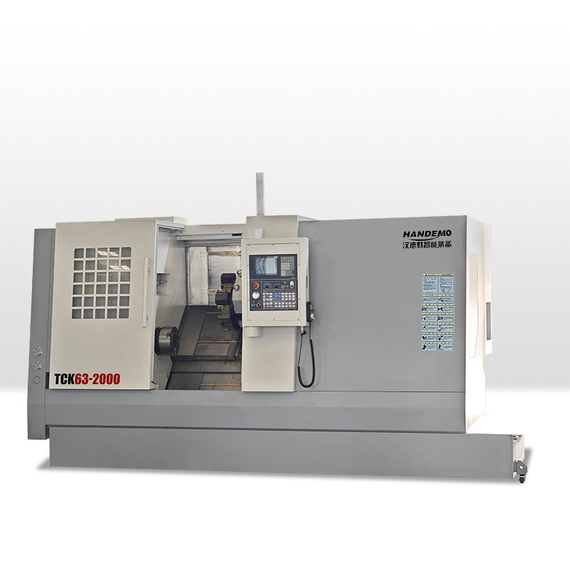 High Precision High Rigidity Slant Bed CNC Lathe for Metal  TCK63-2000 Turning Center