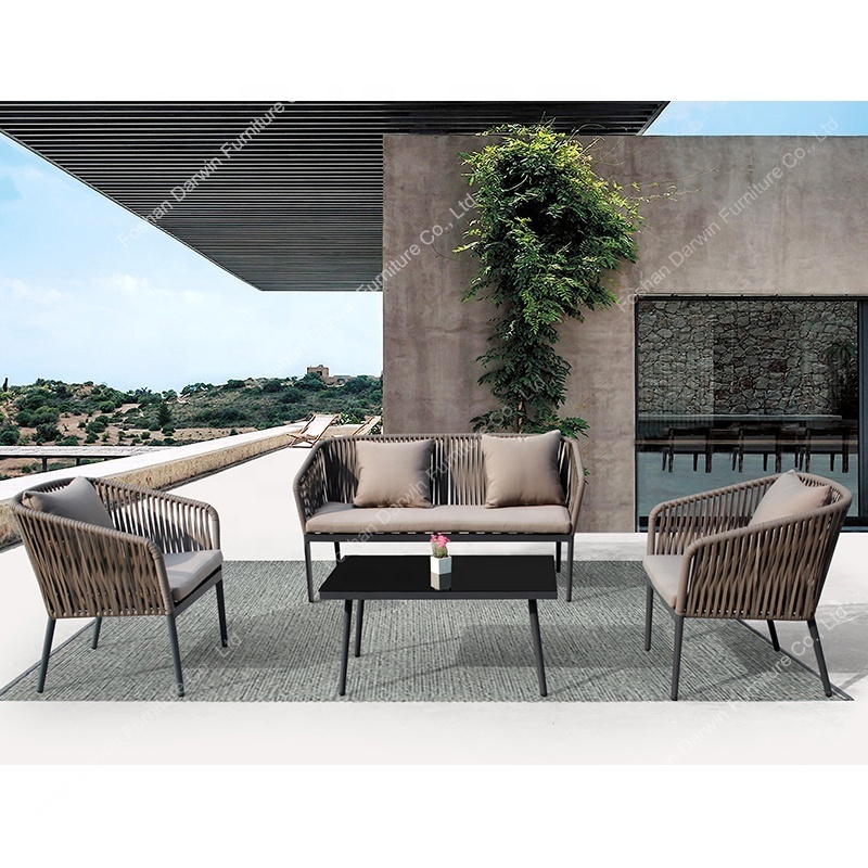 Modern design outdoor living leisure garden sofa patio furniture furniture pool outdoor rope furniture