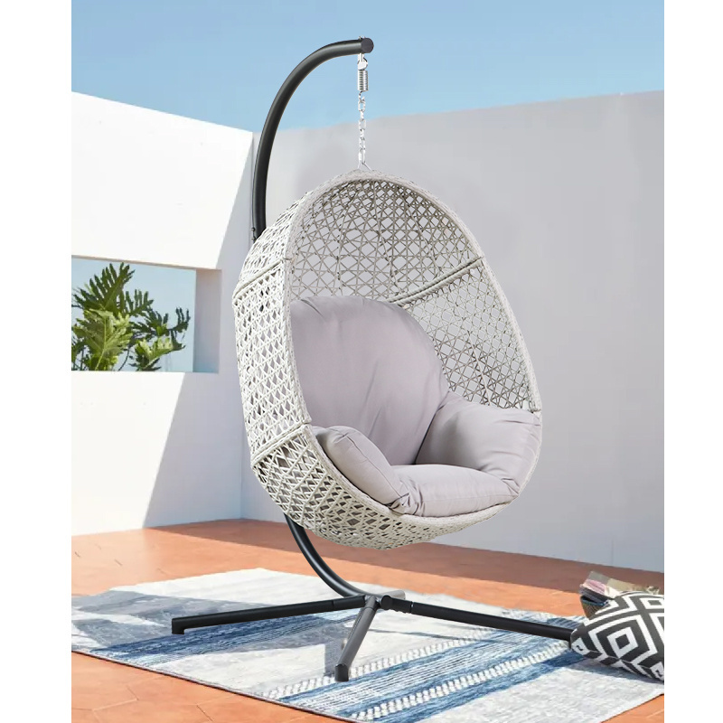 Outdoor Garden Playground Bubble Swing Chair with Stand patio swing egg chair