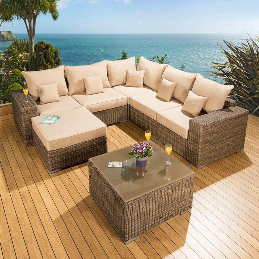 Modular garden sofa rattan outdoor furniture sectional wicker sofa rattan outdoor furniture