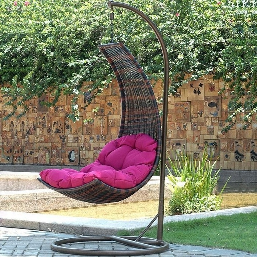 Unique curved kids hanging swing chair hammock