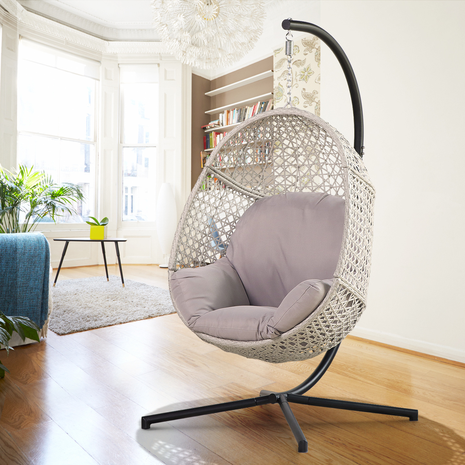 Rattan elegant hanging egg chair outdoor garden balcony bedroom comfortable cheap swing chair