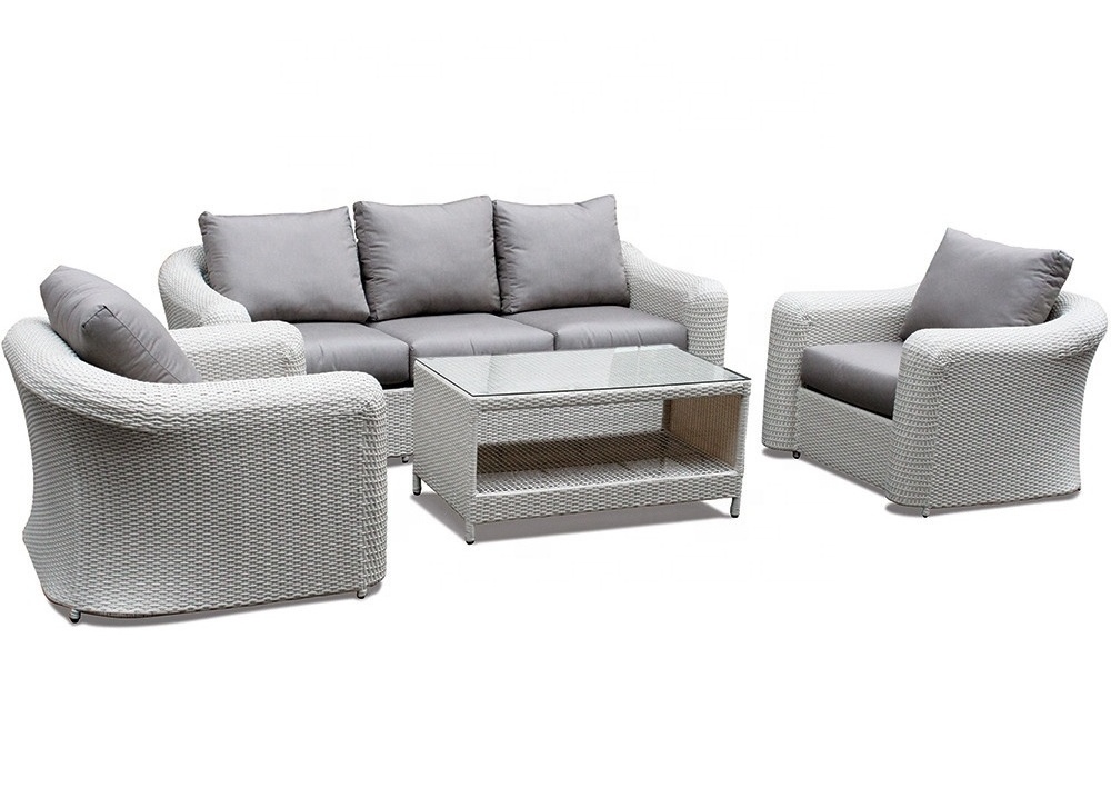 American patio furniture deep seating sofa lounge garden sofa set rattan wicker sofa outdoor