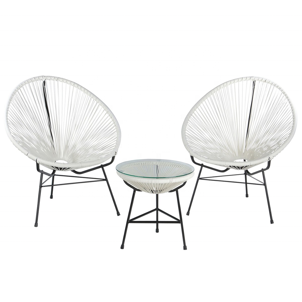 Outdoor Leisure Furniture Patio Sets Balcony Garden Chair Rattan Wicker Chair Acapulco Chair