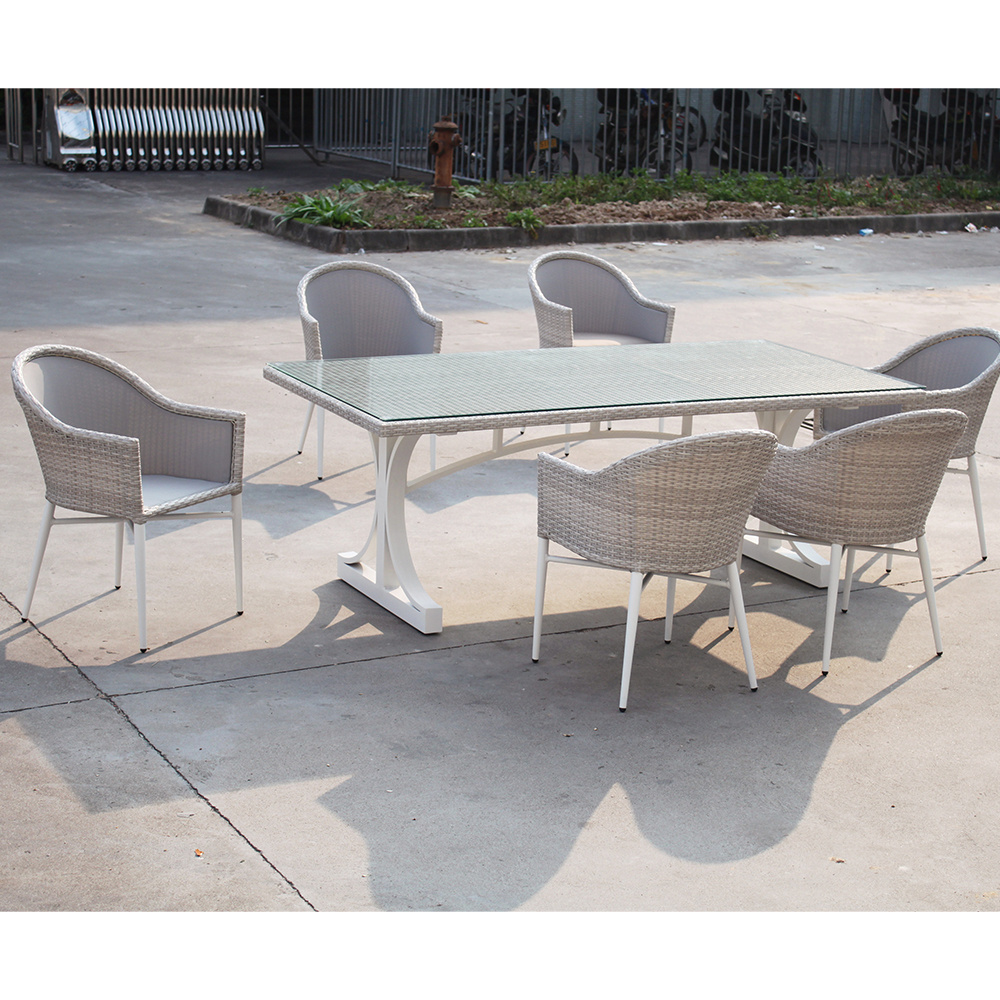 Outdoor Dining Table Set Hot Sale patio set Aluminum Frame Outdoor Table and 4 Chairs