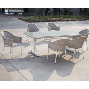 Outdoor Dining Table Set Hot Sale patio set Aluminum Frame Outdoor Table and 4 Chairs