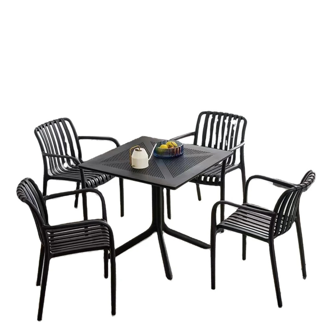 garden plastic dining sets for cafe cheap restaurant chairs and for seafood bar