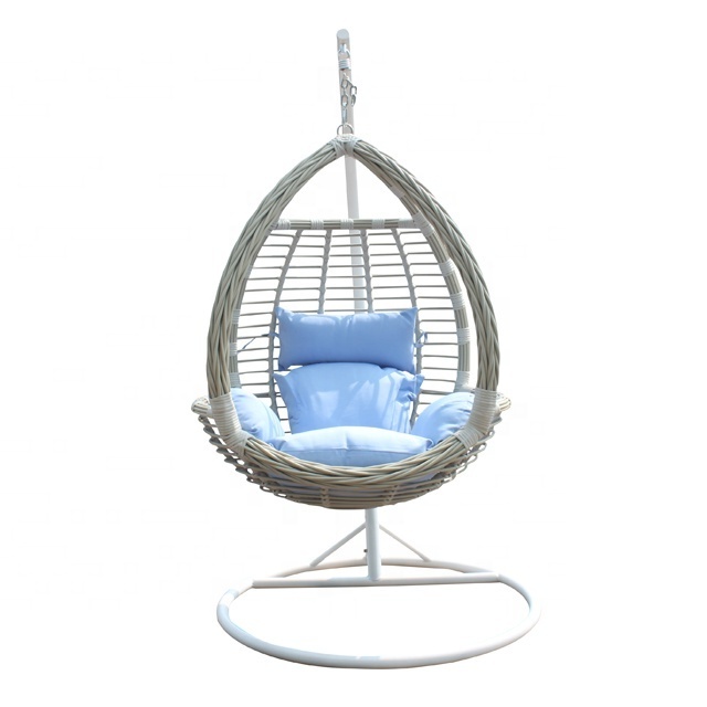 Outdoor Furniture Patio Wicker Hammock Garden Swinging Chairs Synthetic PE Rattan Patio Swings