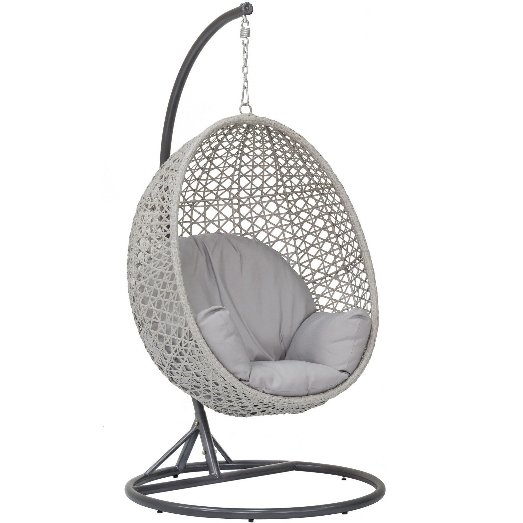 China manufacture garden wicker hanging egg chair suspended hammock rattan outdoor swing chair