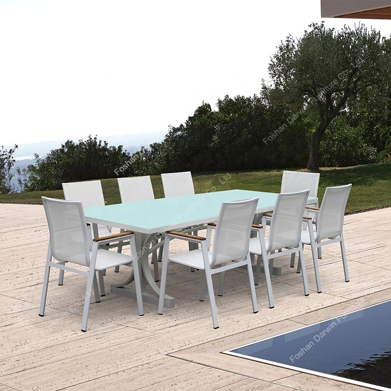 China manufacturer patio furniture rattan dining set garden wicker outdoor table and chair