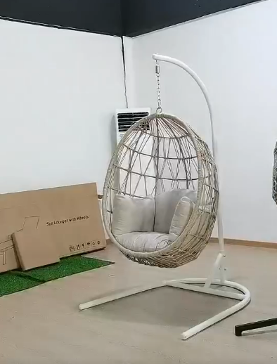 rattan garden hanging chair indoor hammock swing chair egg swing chair outdoor resort furniture